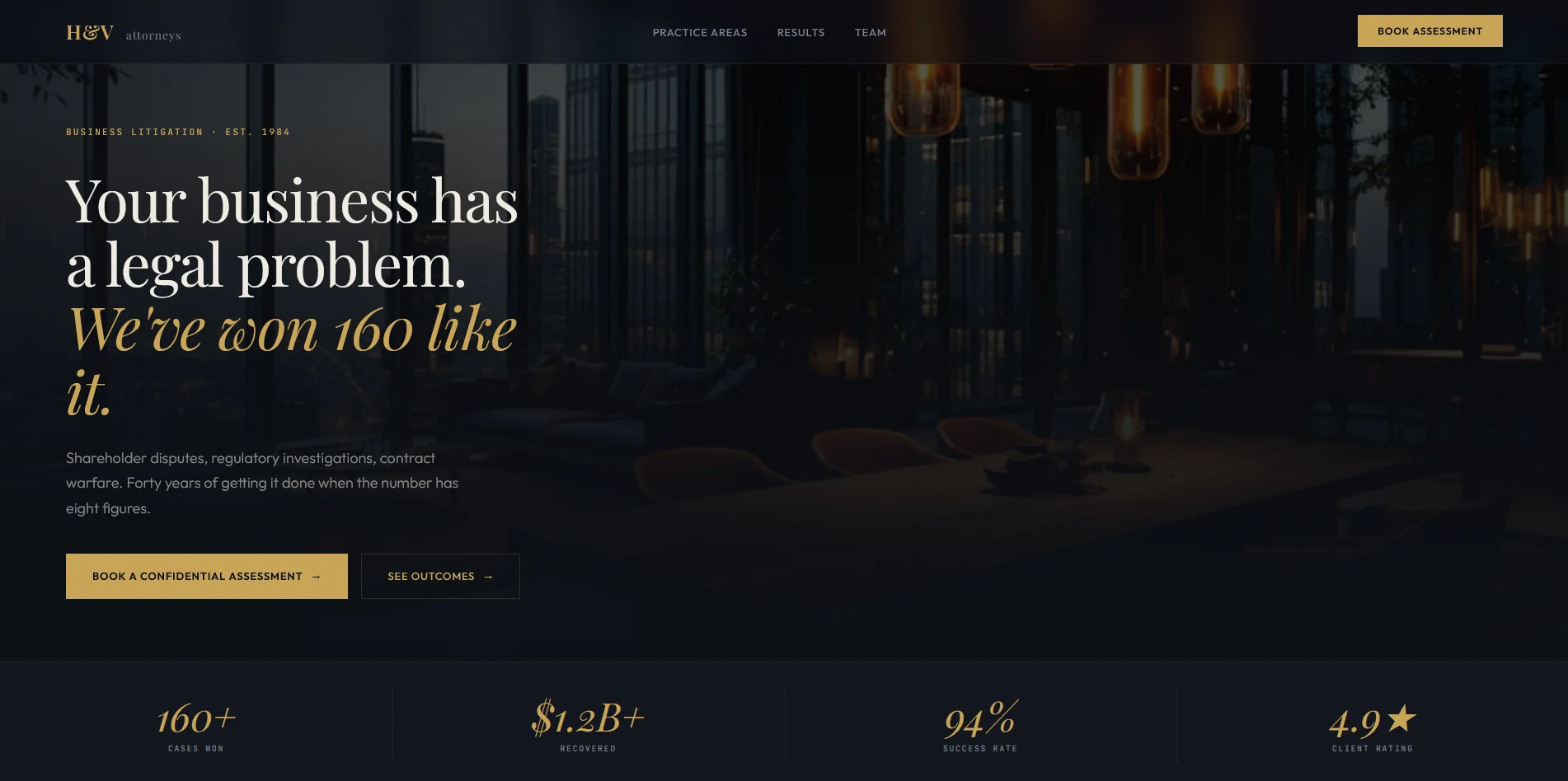 Harmon & Vale redesigned website