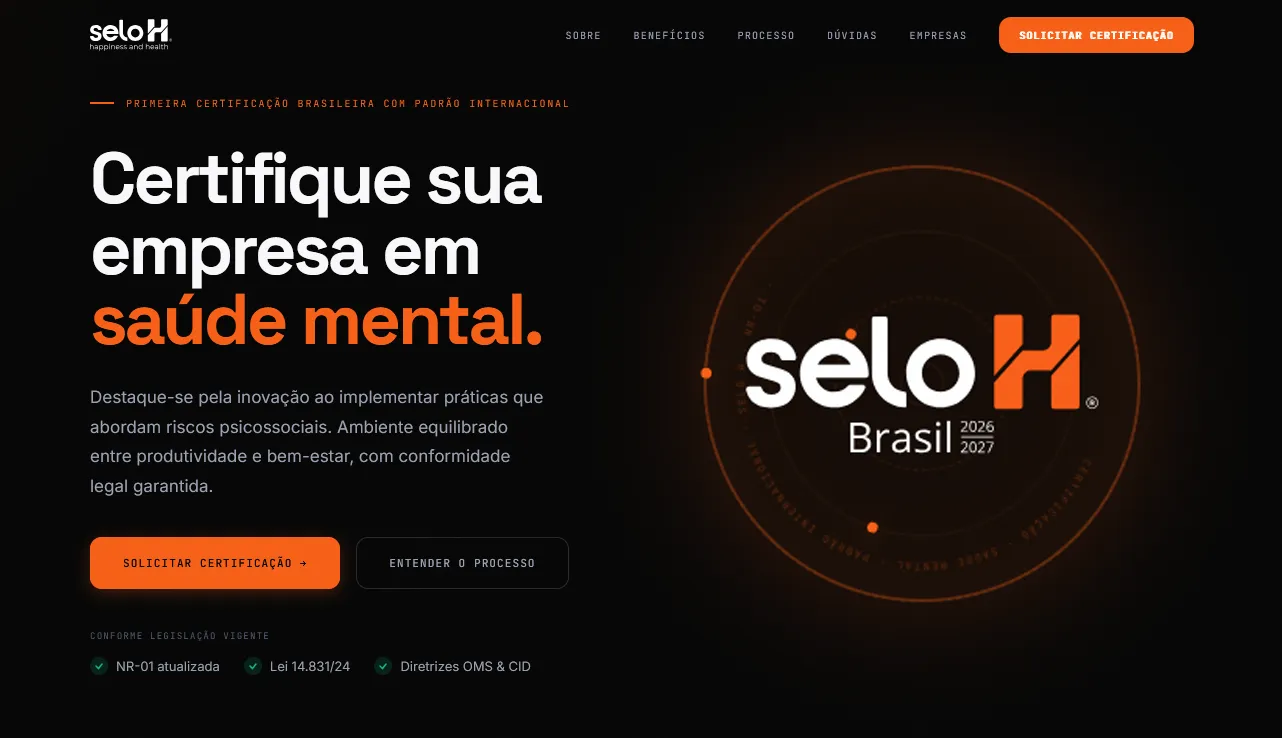 Selo H redesigned website